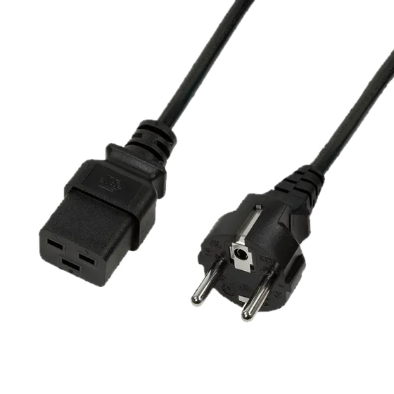 Schuko to C19 Power Cable HQ